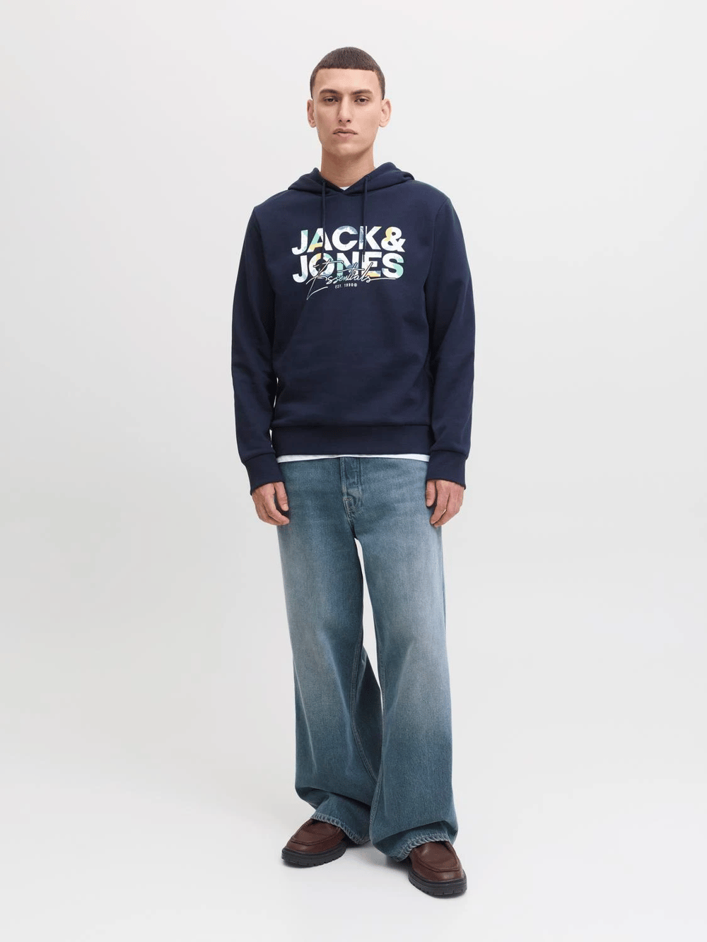 Jack&Jones JJGEPLAS SWEAT HOOD LN Sweatshırt