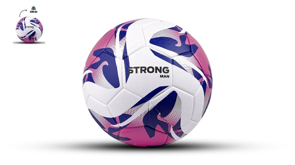 StrongMen Lazer kesim 4 Astarlı Suni Deri Sert Zemin Halı Saha Futbol Topu No:5 BSF-8000