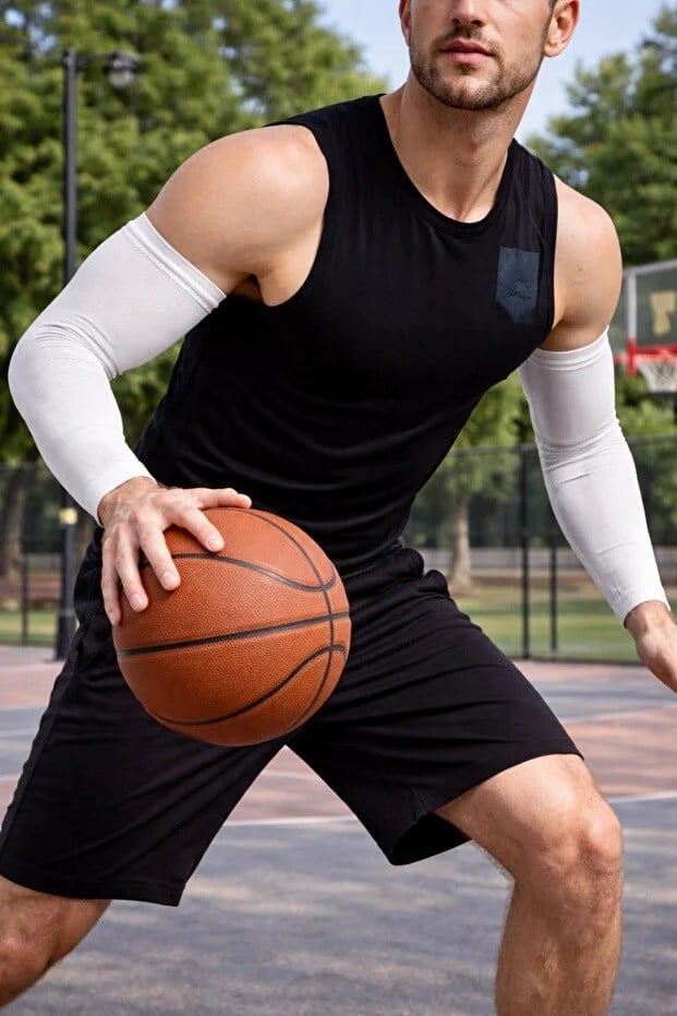 Schmilton 2 Adet Basketbol Kolluğu Voleybol Kolluğu Likralı Sporcu Kolluğu Tam Kol Çift Basketbol Kolluğu