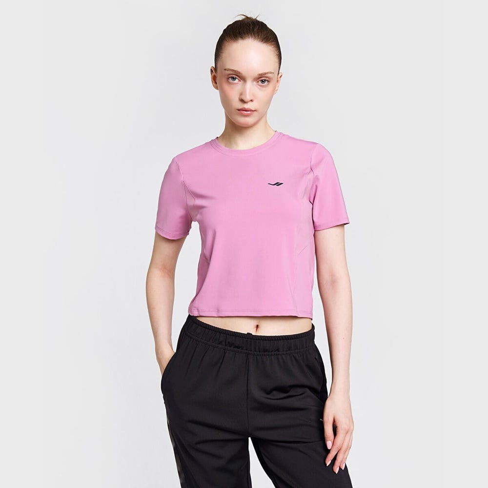 Lescon Kadın Koşu Kısa Kol Pembe T-Shirt 26B-2004