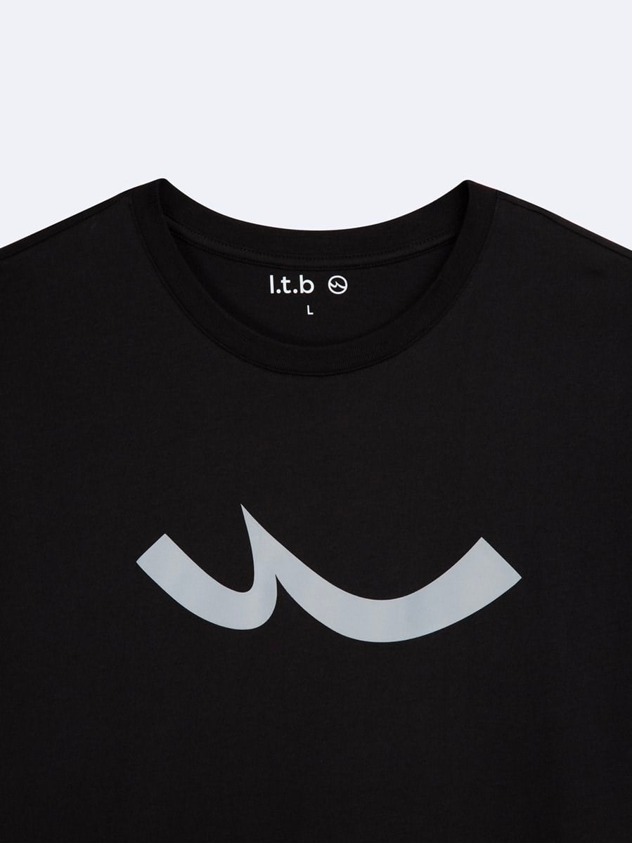 Ltb MELEDE Logo Baskılı Siyah Erkek Kısa Kol T-shırt