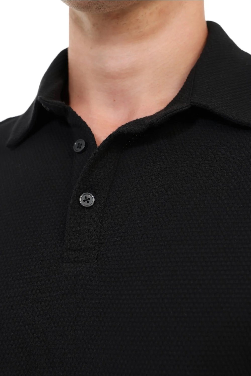 Kinetix MB LEGATO 12BS501 6FX Siyah Erkek Polo Yaka Kısa Kol T-Shirt