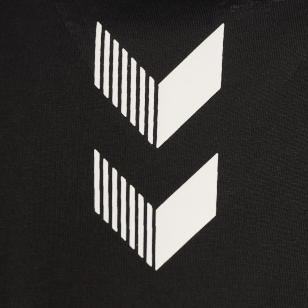 HUMMEL ARMIN COTON  BASIC  LOGO T-SHIRT S/S SİYAH BASKILI T-SHIRT