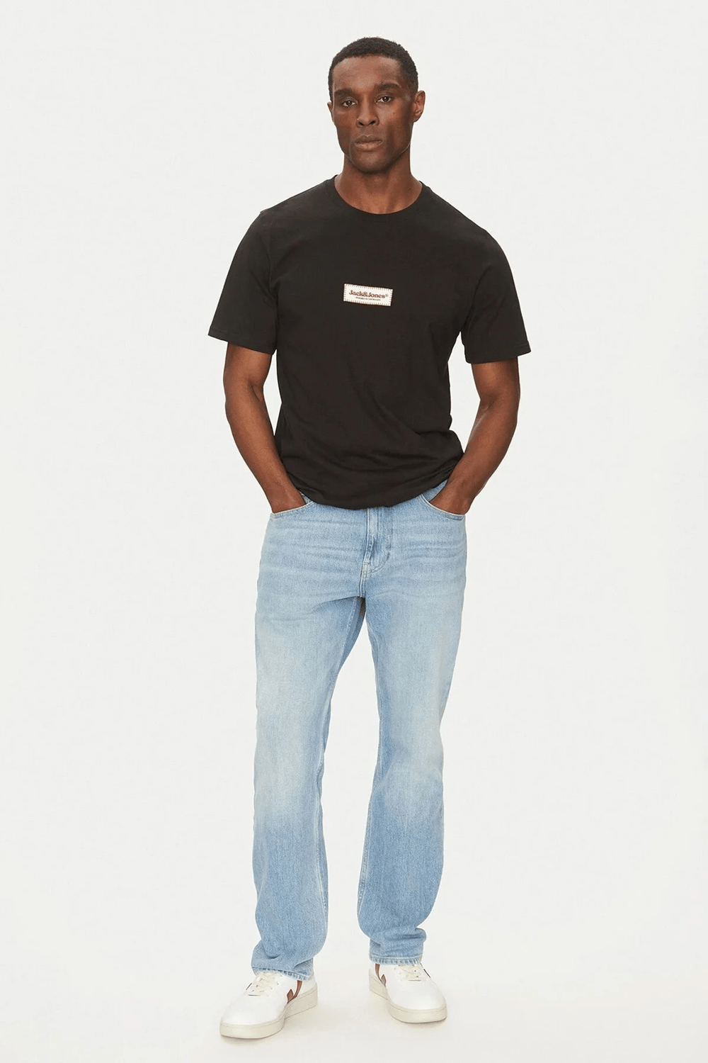 JACK&JONES JORSPLIT FAKESTITCH BRANDING TEE ERKEK SIFIR YAKA T-SHIRT
