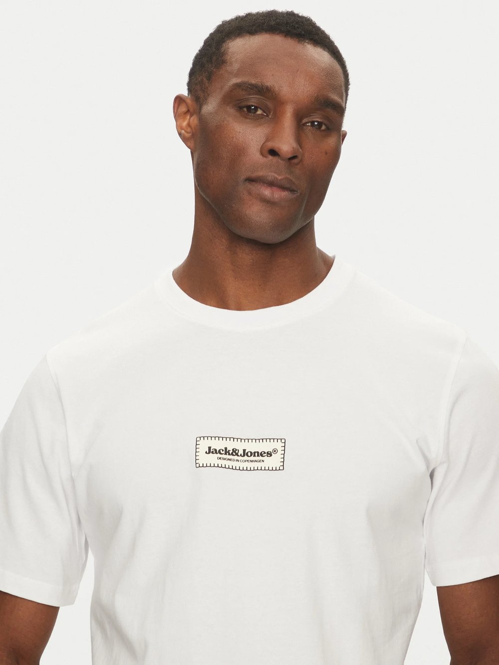 JACK&JONES JORSPLIT FAKESTITCH BRANDING TEE ERKEK SIFIR YAKA T-SHIRT