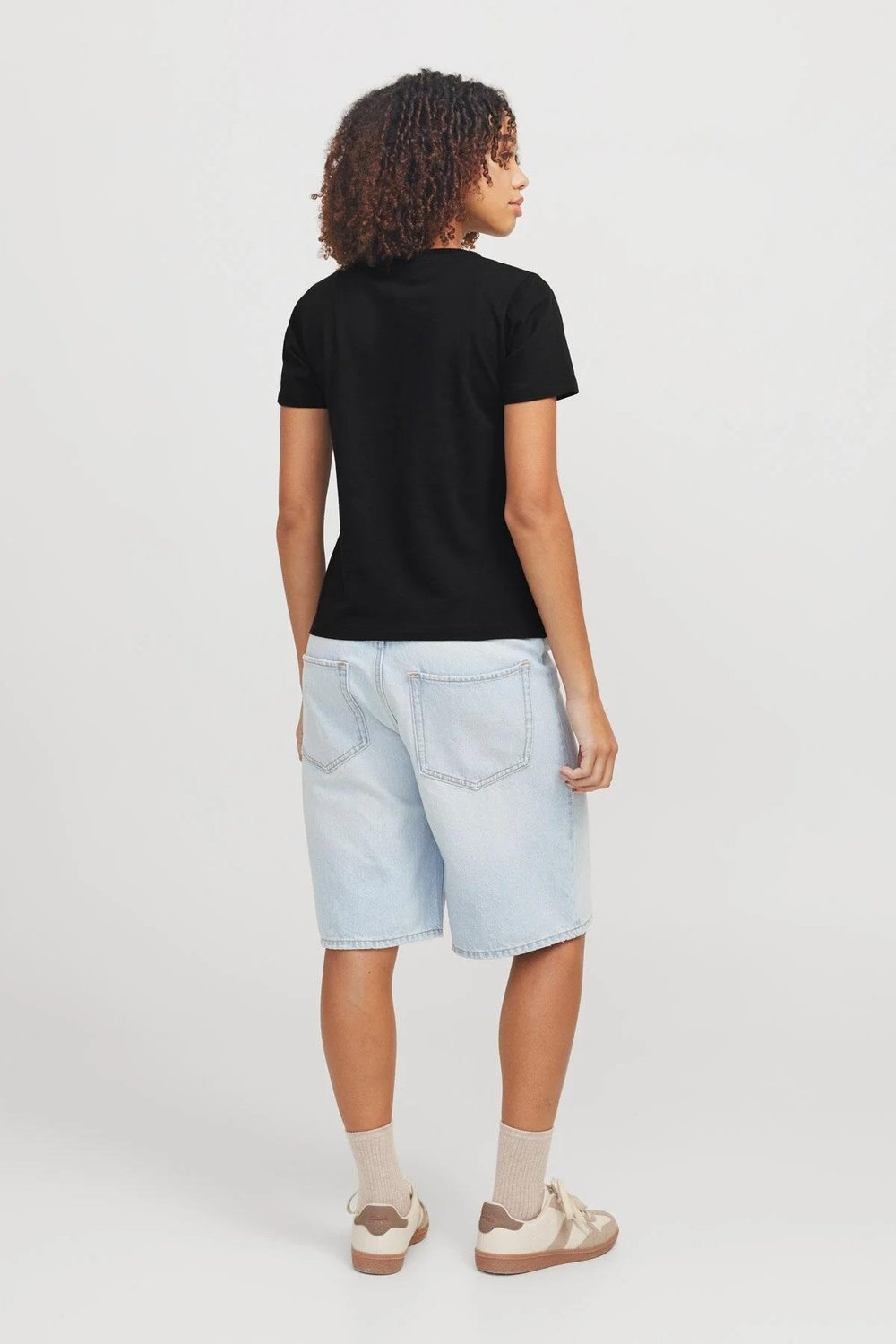 Jjxx JXCARLY REG FIT SS TEE JR Siyah Kadın Kısa Kol T-Shirt