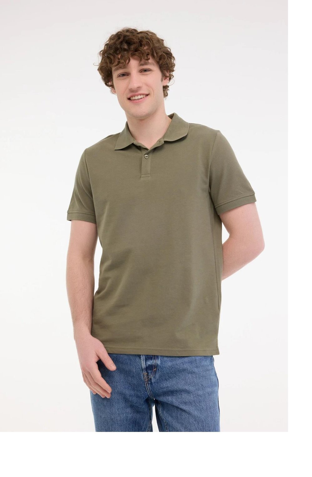 Kinetix MB PAM 12SN328 5FX Haki Erkek Kısa Kol T-Shirt