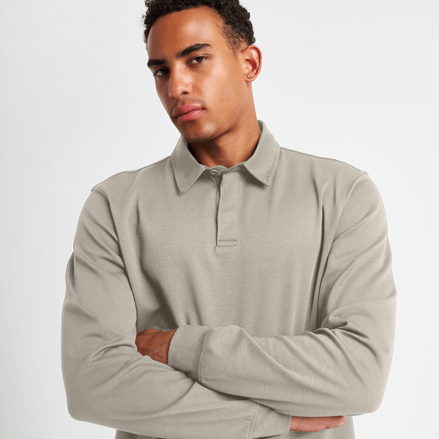 LESCON 25S-1262-25N UZUN KOL POLO YAKA TSHIRT