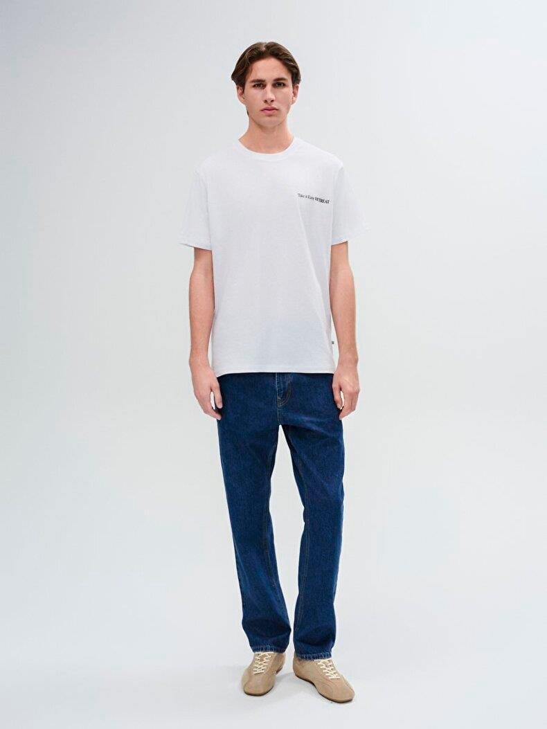 Ltb BAFADE Erkek Baskılı Kısa Kol T-Shirt 1225842456089