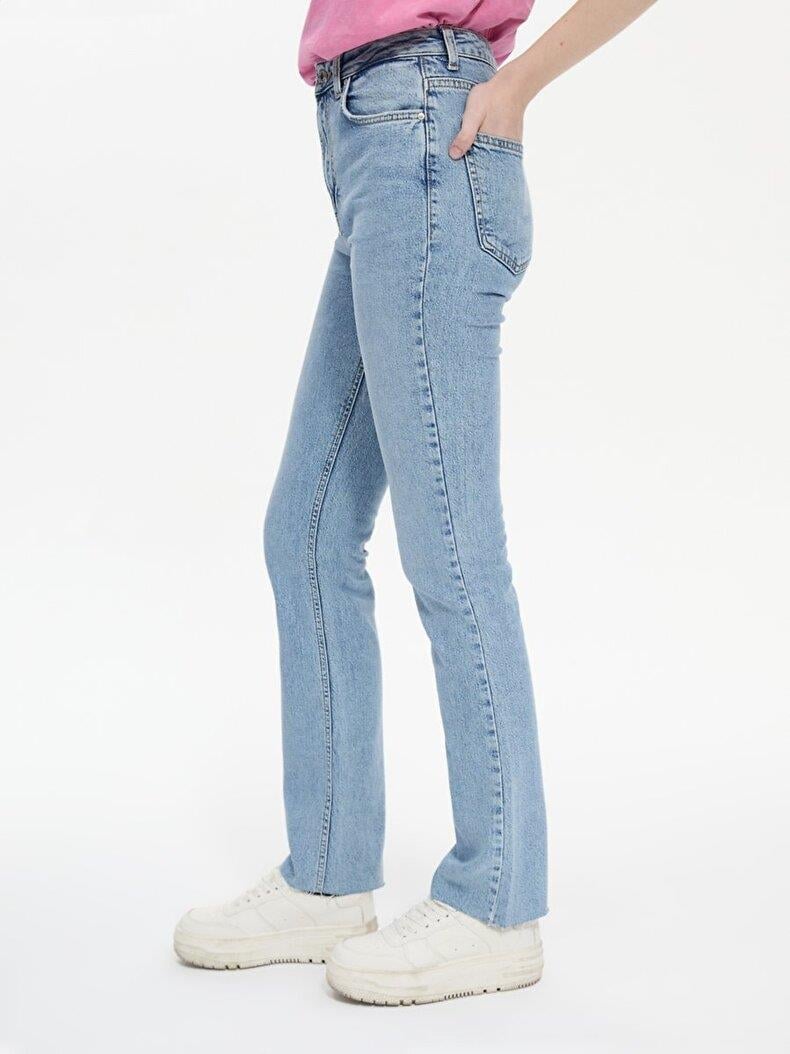 LTB Betıana X Düz Paça Yüksek Bel Jean Pantolon 009516741556055241