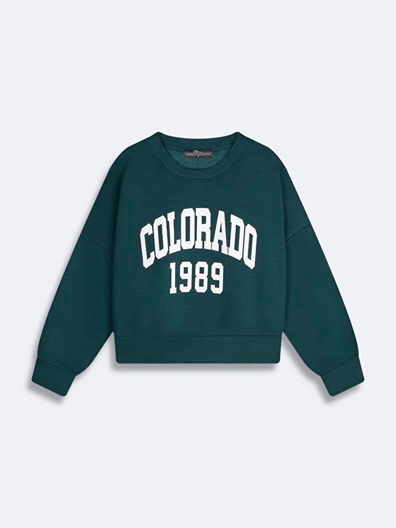Ltb CAMESE Colorado Baskılı Sıfır Yaka Uzun Kollu Sweatshırt 11258107161071