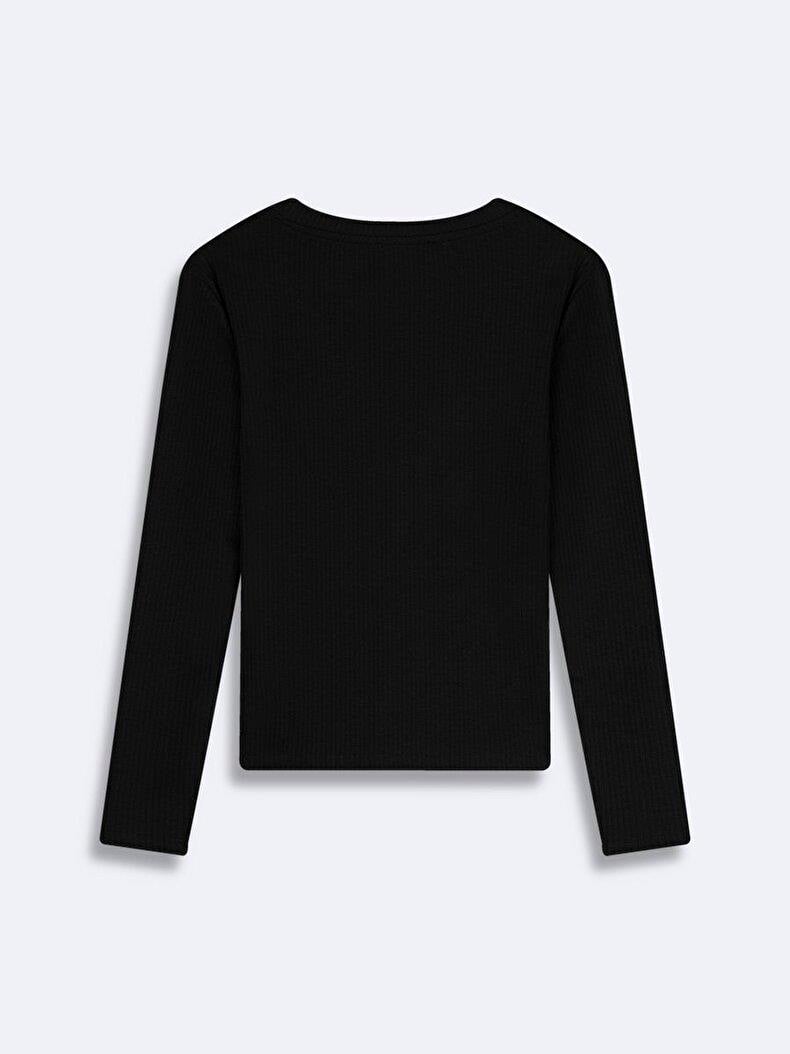 Ltb DION V Yaka Fitilli Sweatshırt 11258103960868