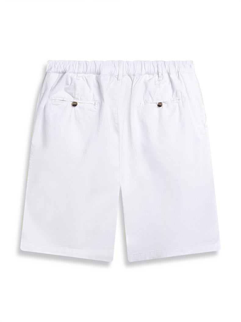 Ltb FEBEHO basıc midi regular gabardin beyaz şort 14020
