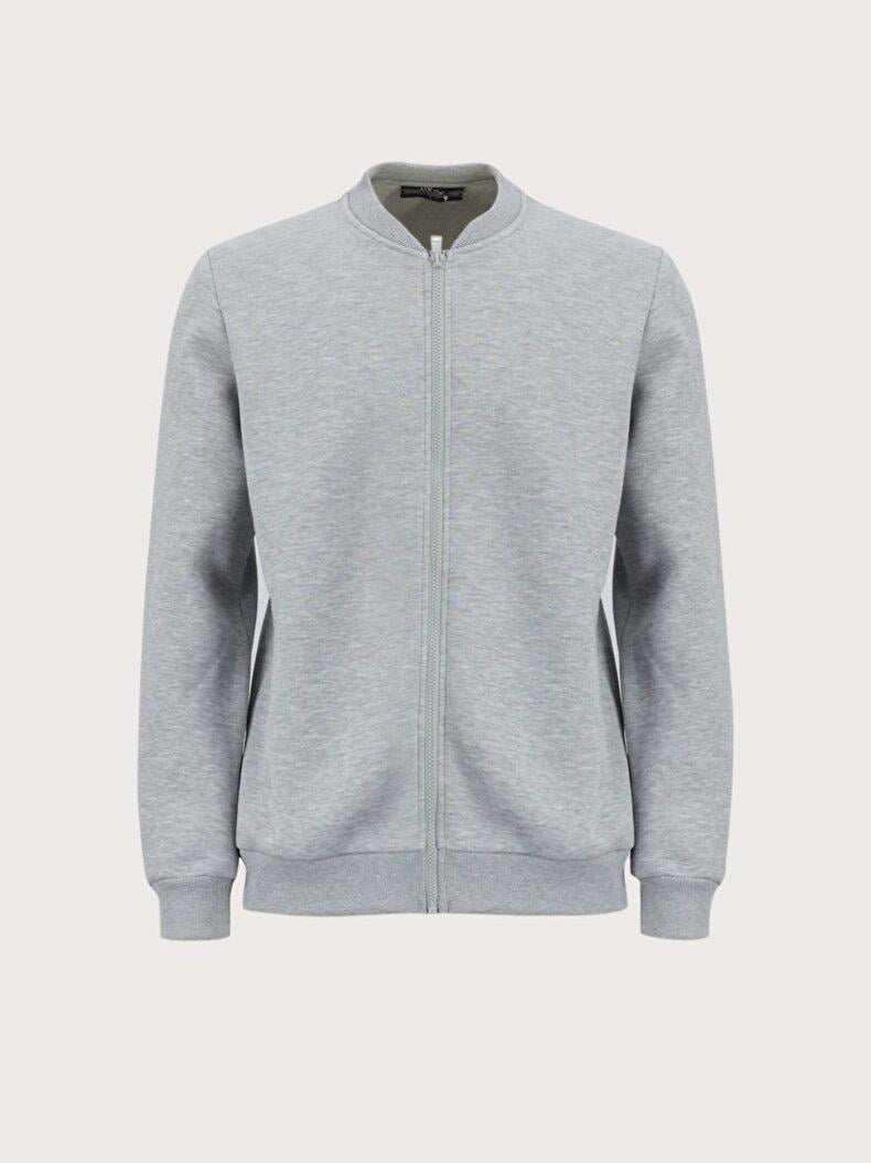 Ltb HEMEDA Düz Fermuarlı Sweatshırt 11258690164029