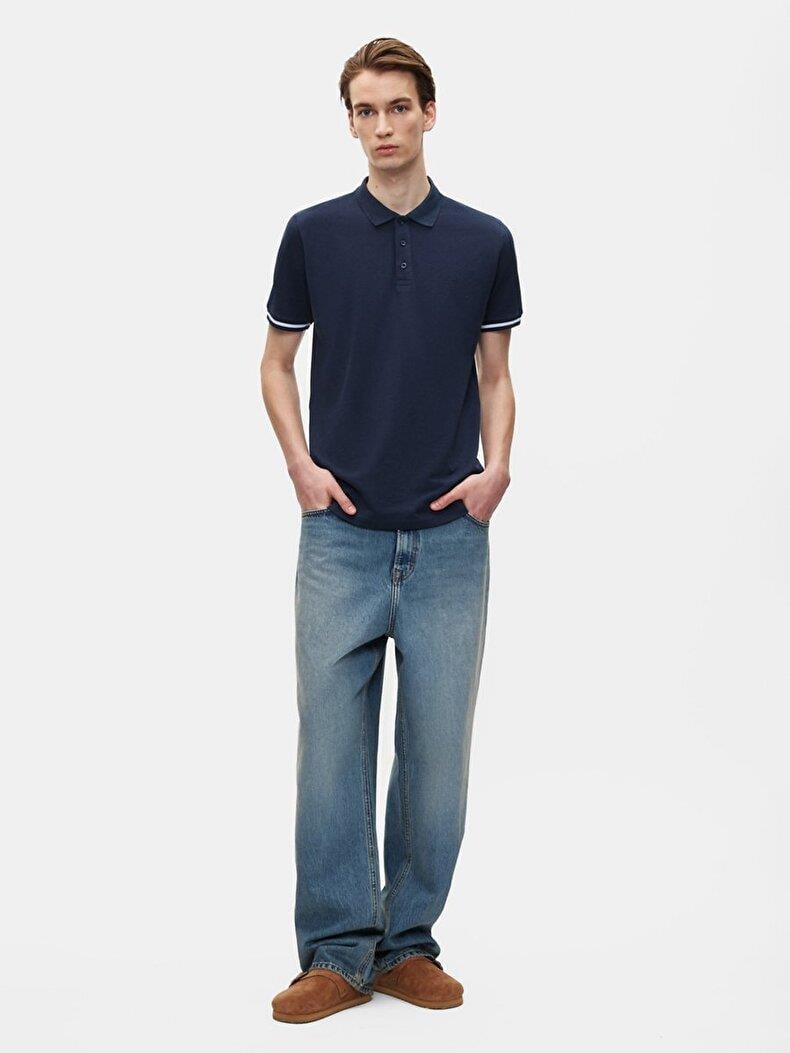 Ltb KELEBE Erkek Polo Yaka Kısa Kol T-Shirt 1225841846089