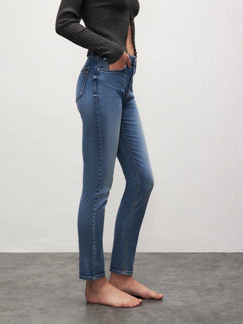 LTB Ronna X Inessa Yüksek Bel Dar Paça Slim Jean Pantolon