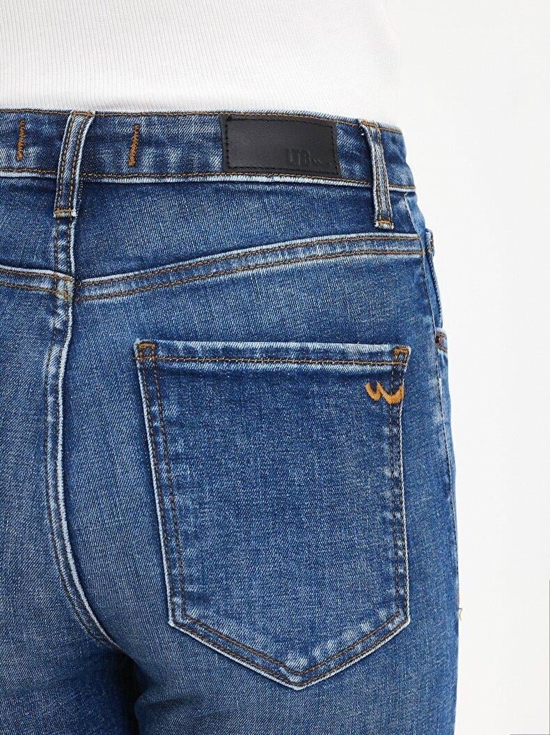 LTB Ronna x Kalaıs wash yüksek bel kadın jean kot pantolon