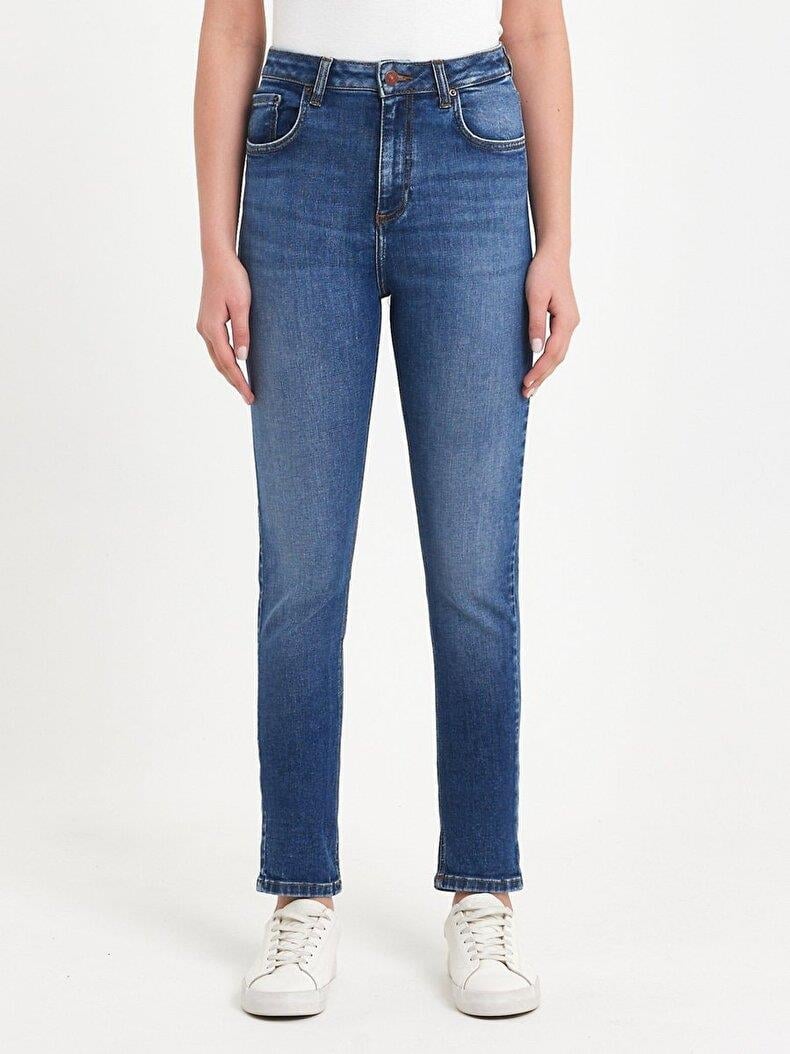 LTB Ronna x Kalaıs wash yüksek bel kadın jean kot pantolon
