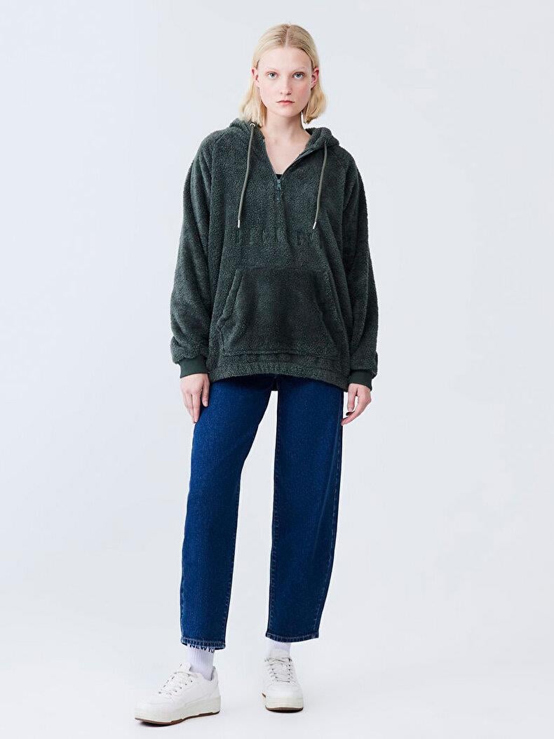 Ltb SERONO Peluş Kadın Sweatshırt