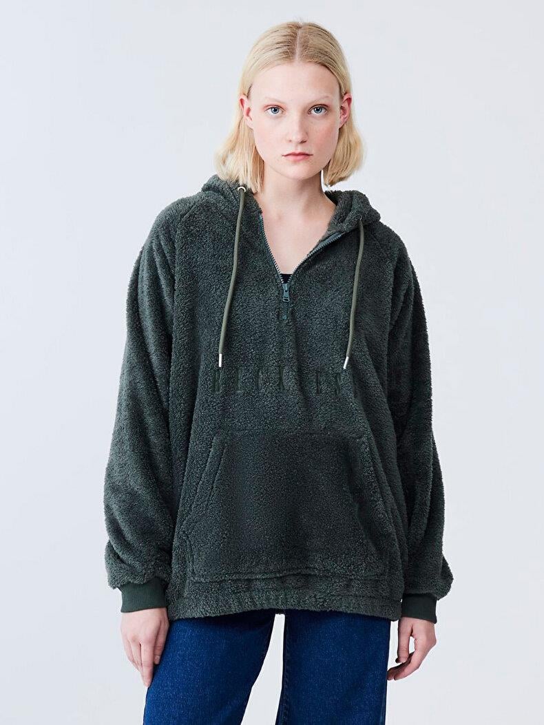 Ltb SERONO Peluş Kadın Sweatshırt