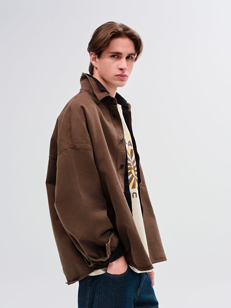 LTB WILLO SEPIA BROWN WASH ERKEK KOT GÖMLEK