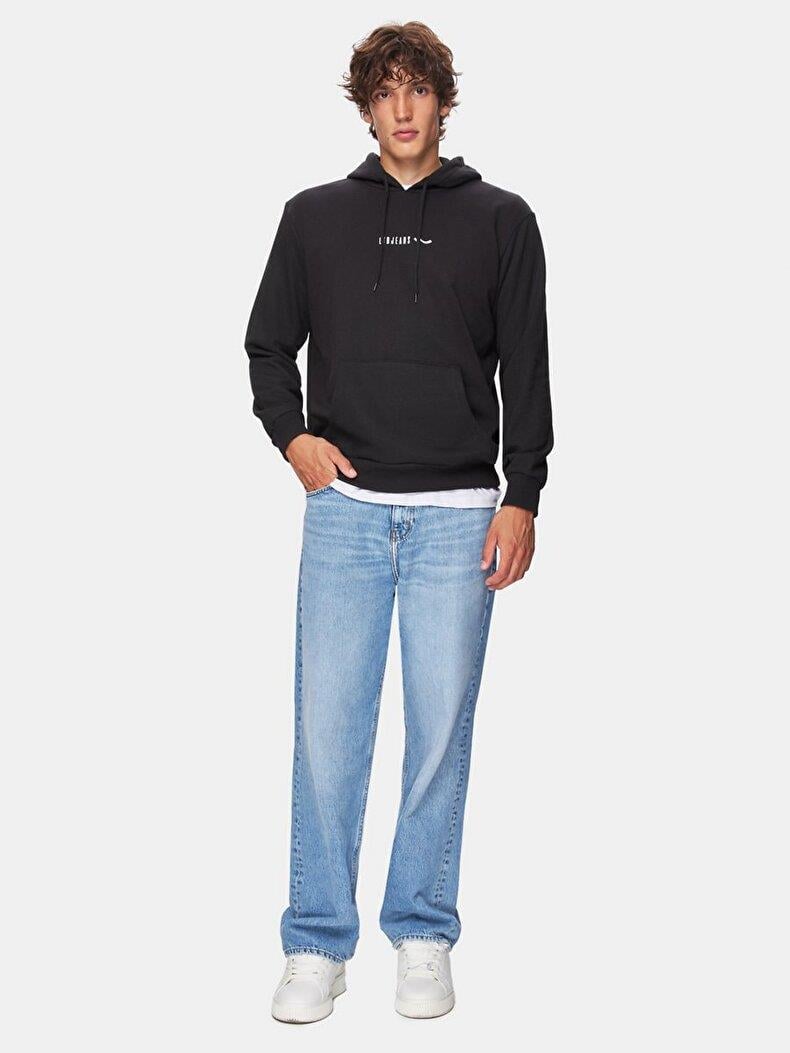 Ltb YERAZA Baskılı Kapüşonlu Sweatshırt 11258653660355