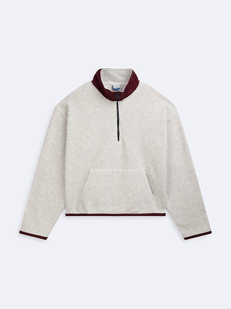 Ltb ZERAPA Yarım Fermuarlı Kadın  Sweatshırt