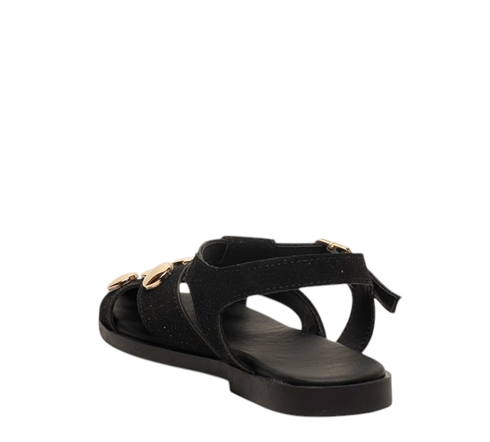 Diva Mod Zenne Sandalet 0120 Süet Siyah