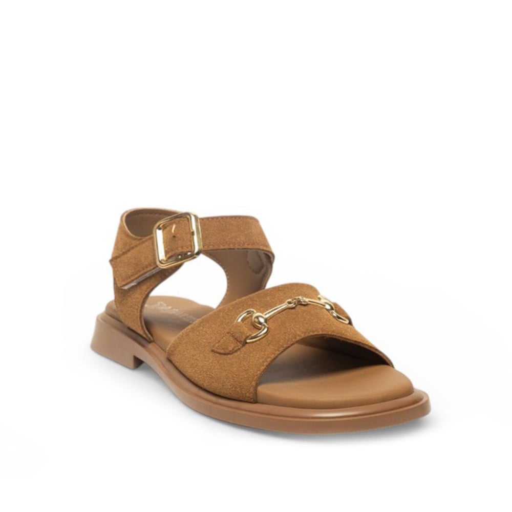 Diva Mod Zenne Sandalet 206 Yarma Süet Hardal