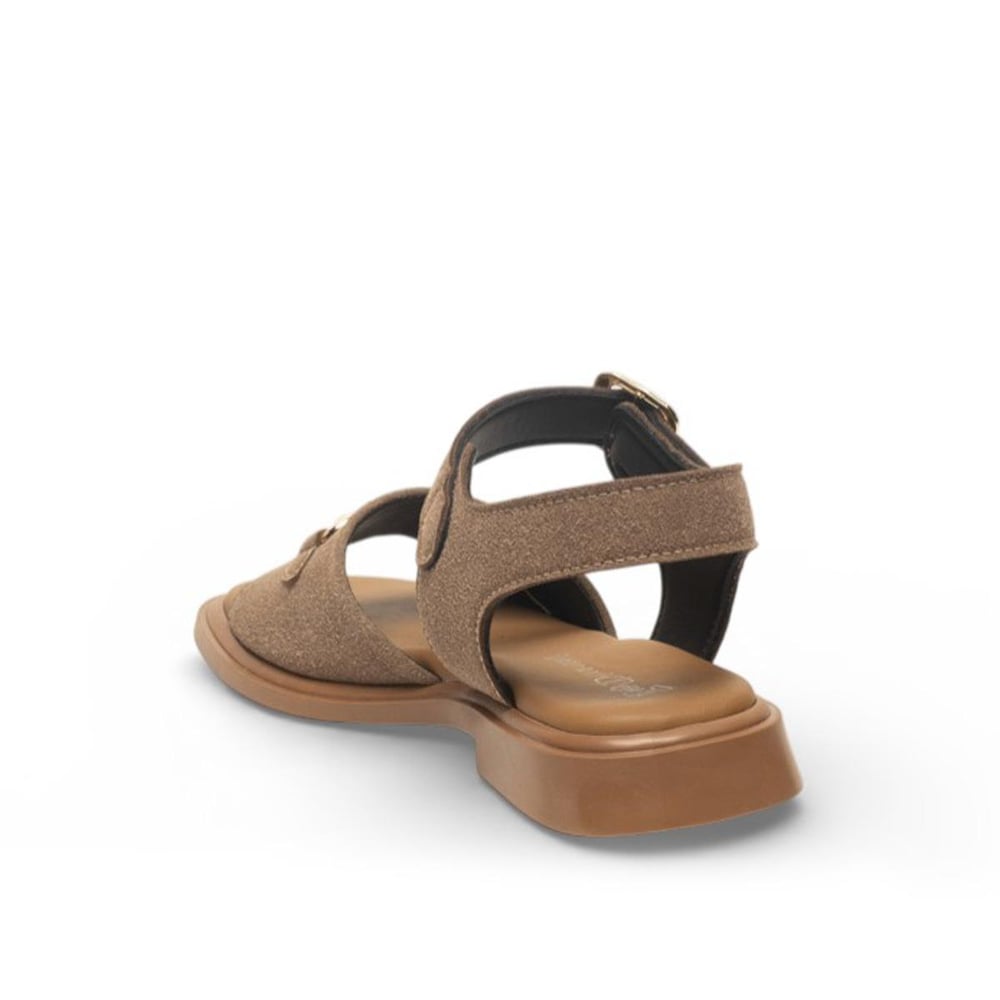 Diva Mod Zenne Sandalet 206 Yarma Süet Vizon