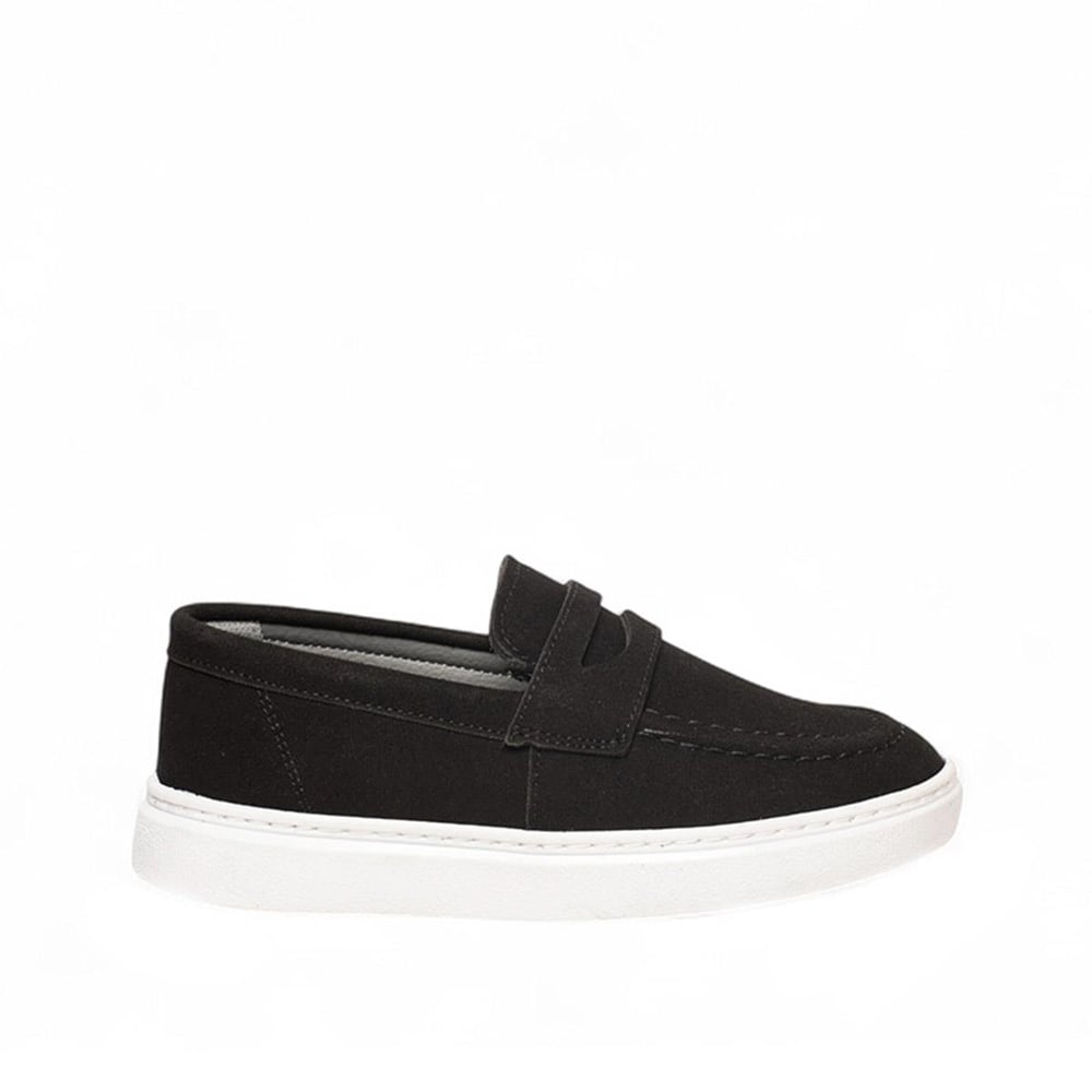 Genel Filet Loafer Ayakkabı 100 Süet Siyah