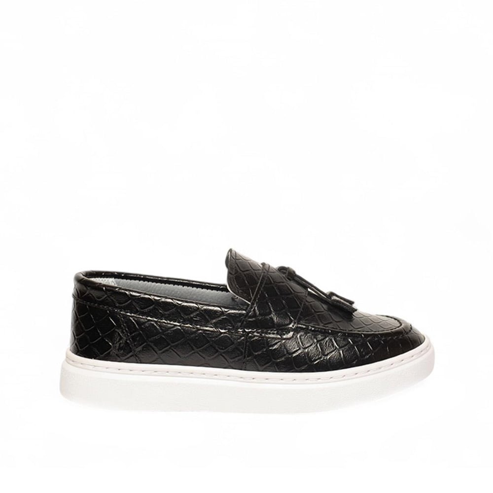 Genel Filet Loafer Ayakkabı 101 Kroko Siyah