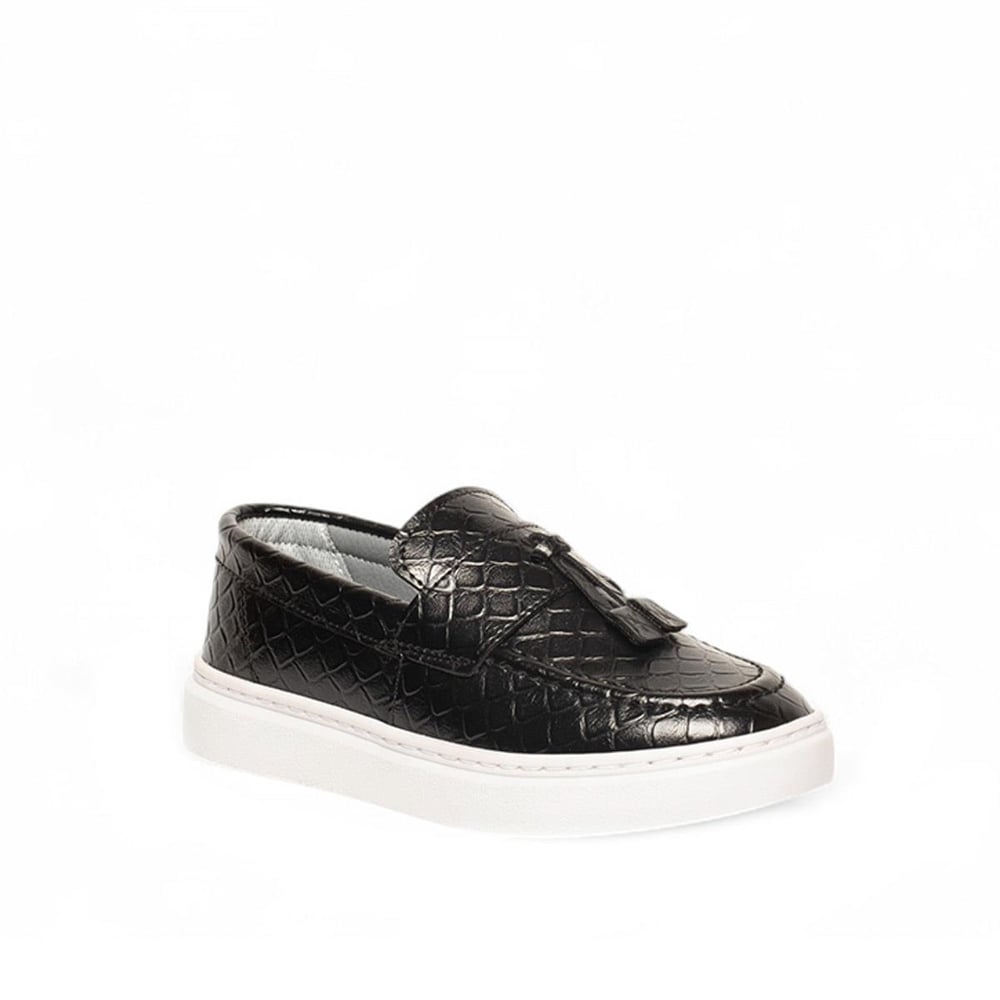 Genel Filet Loafer Ayakkabı 101 Kroko Siyah