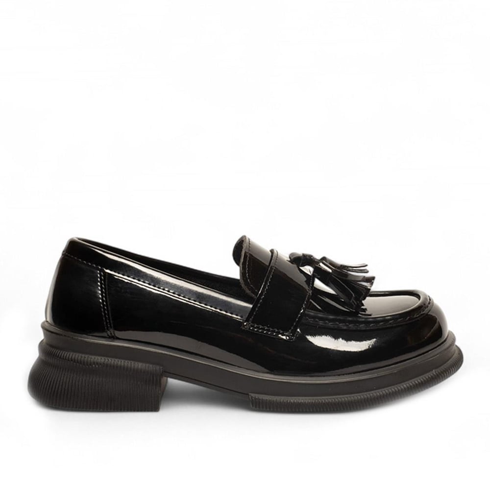Genel Zenne Loafer Ayakkabı 165 Rugan Siyah