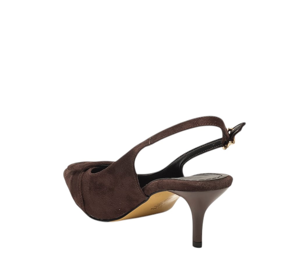 Genel Zenne Stiletto Abiye 105 Süet Kahve