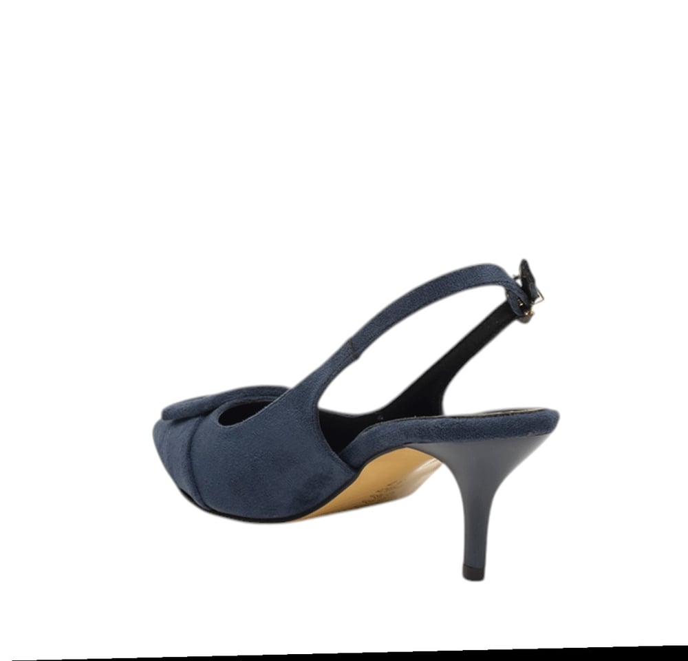 Genel Zenne Stiletto Abiye 105 Süet Lacivert