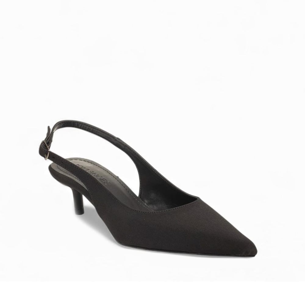 Genel Zenne Stiletto Topuklu 200 Zara Saten Siyah