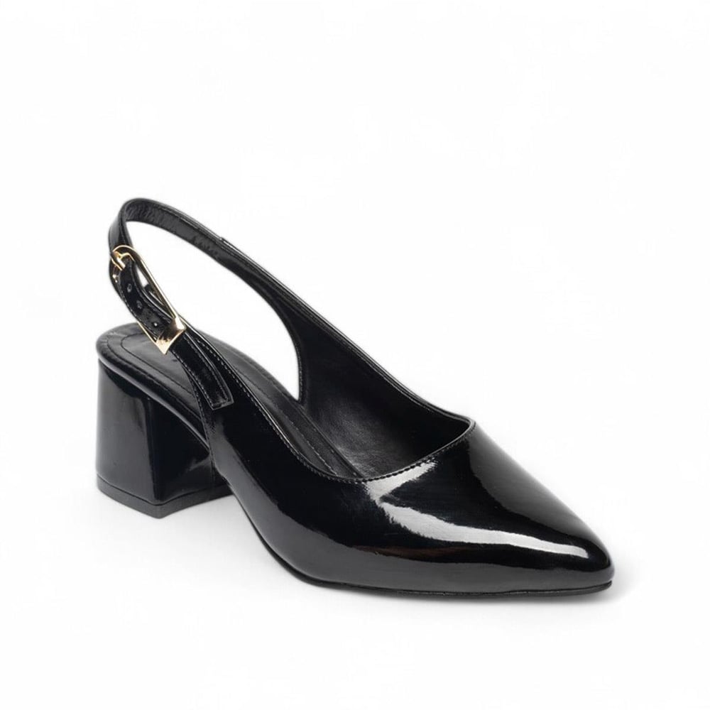 Renas Zenne Topuklu Stiletto 51873 Rugan Siyah