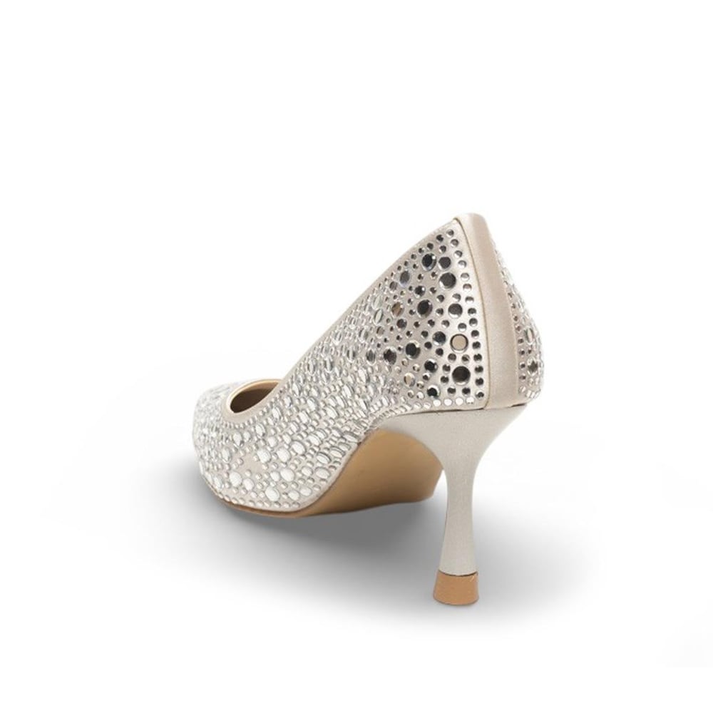 Renas Zenne Abiye Stiletto Taş Detaylı 14890 Gümüş
