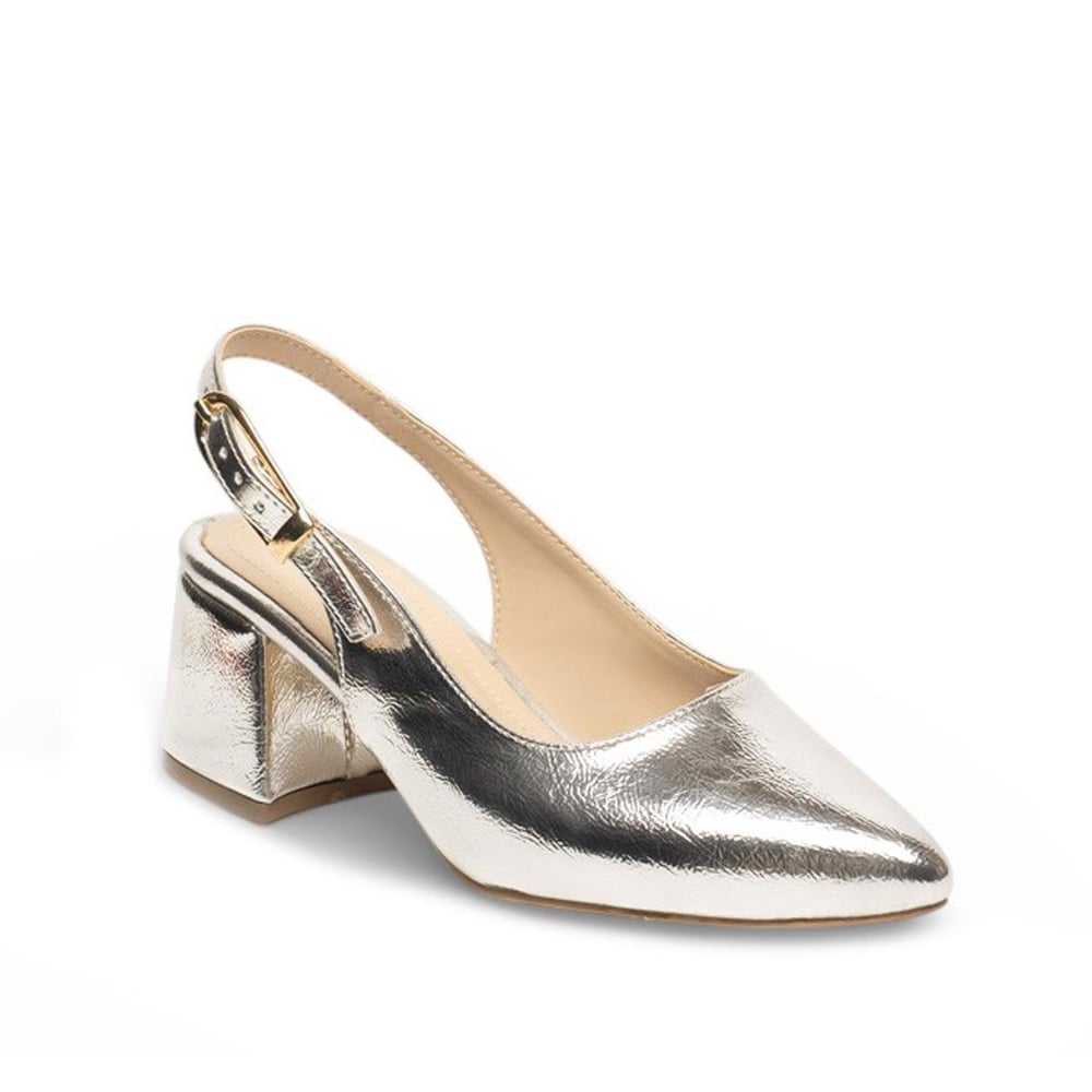 Renas Zenne Topuklu Stiletto 51873 Metalik Gümüş