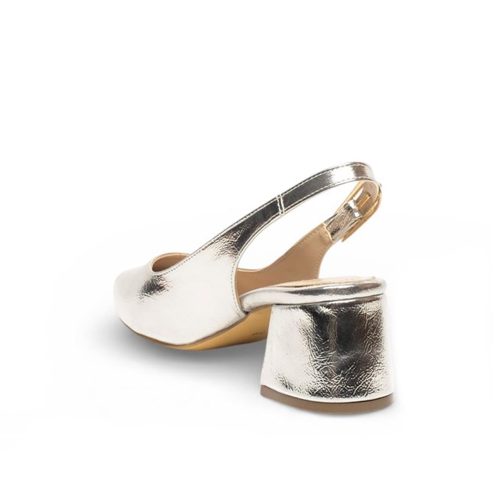 Renas Zenne Topuklu Stiletto 51873 Metalik Gümüş