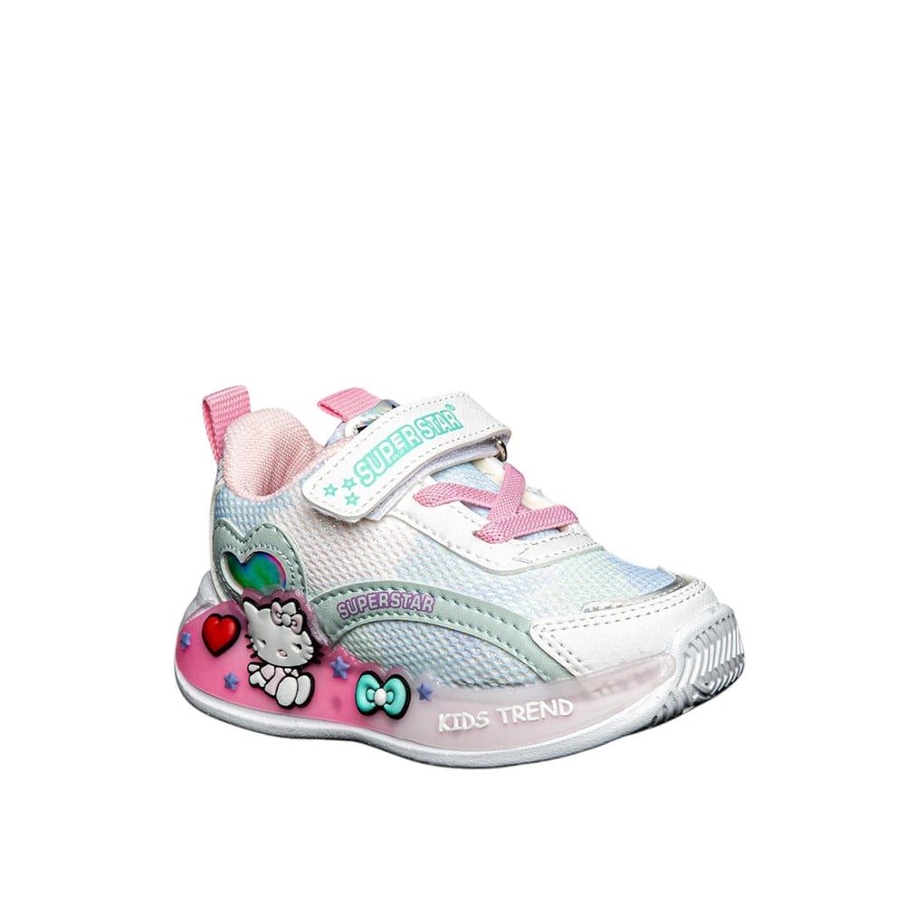 Superstar Bebe 405-9 Anorak Beyaz Su Yeşil Pembe