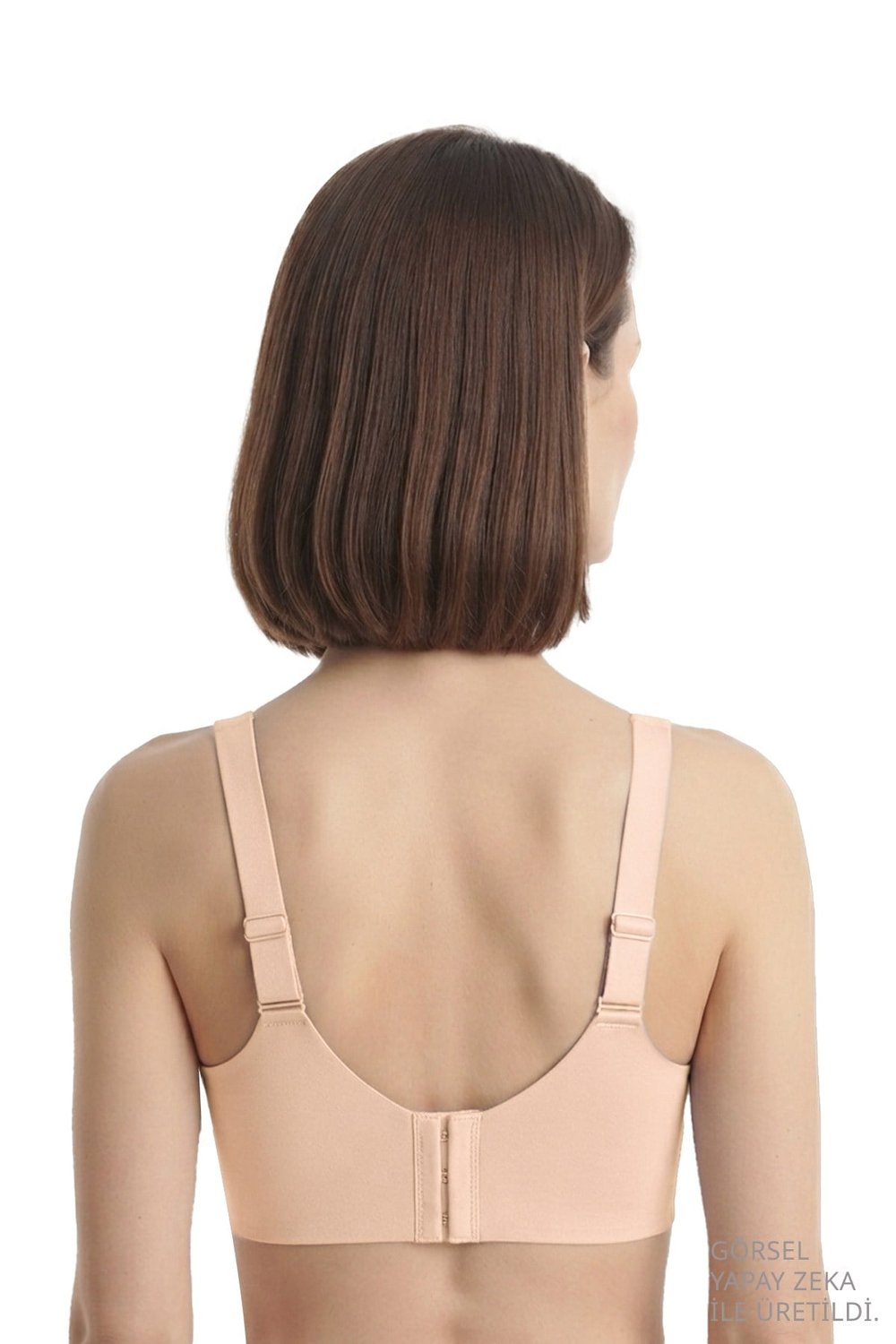 Seamless Bra - Seravia | Latte Lazer Kesim Dantelli Minimizer Kadın Sütyen