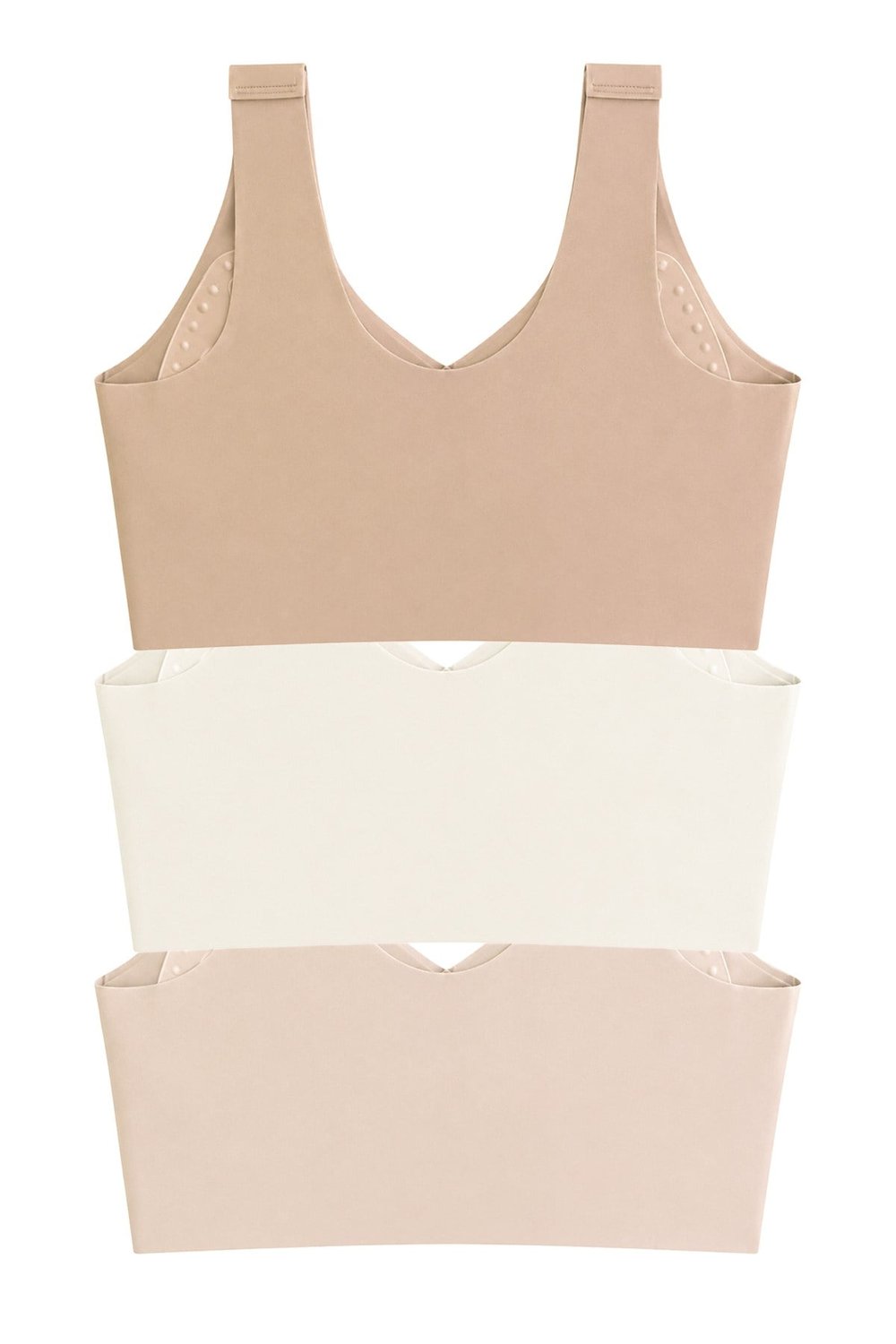 Seamless Bra - Neriva | Lazer Kesim Önden Düğmeli Minimizer Kadın Sütyen 3lü Paket-2
