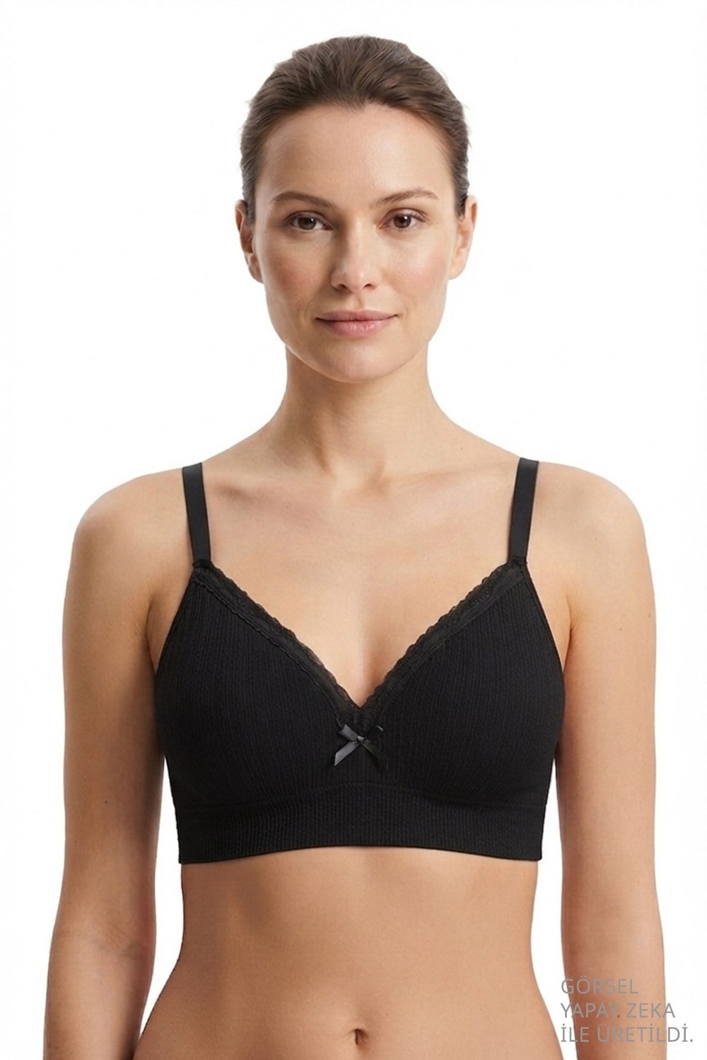 Bra - Sorel | Büyük Beden Bambu Balensiz Minimizer Dantel Detaylı Kadın Sütyen 3lü Paket-2