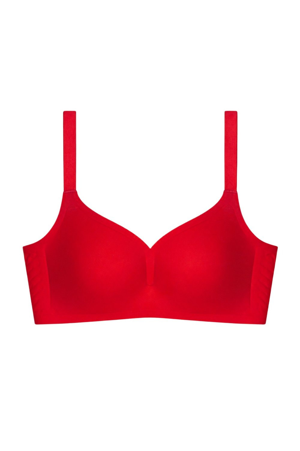 Seamless Bra - Valora | Kırmızı Lazer Kesim Toparlayıcı Balensiz Kadın Sütyen