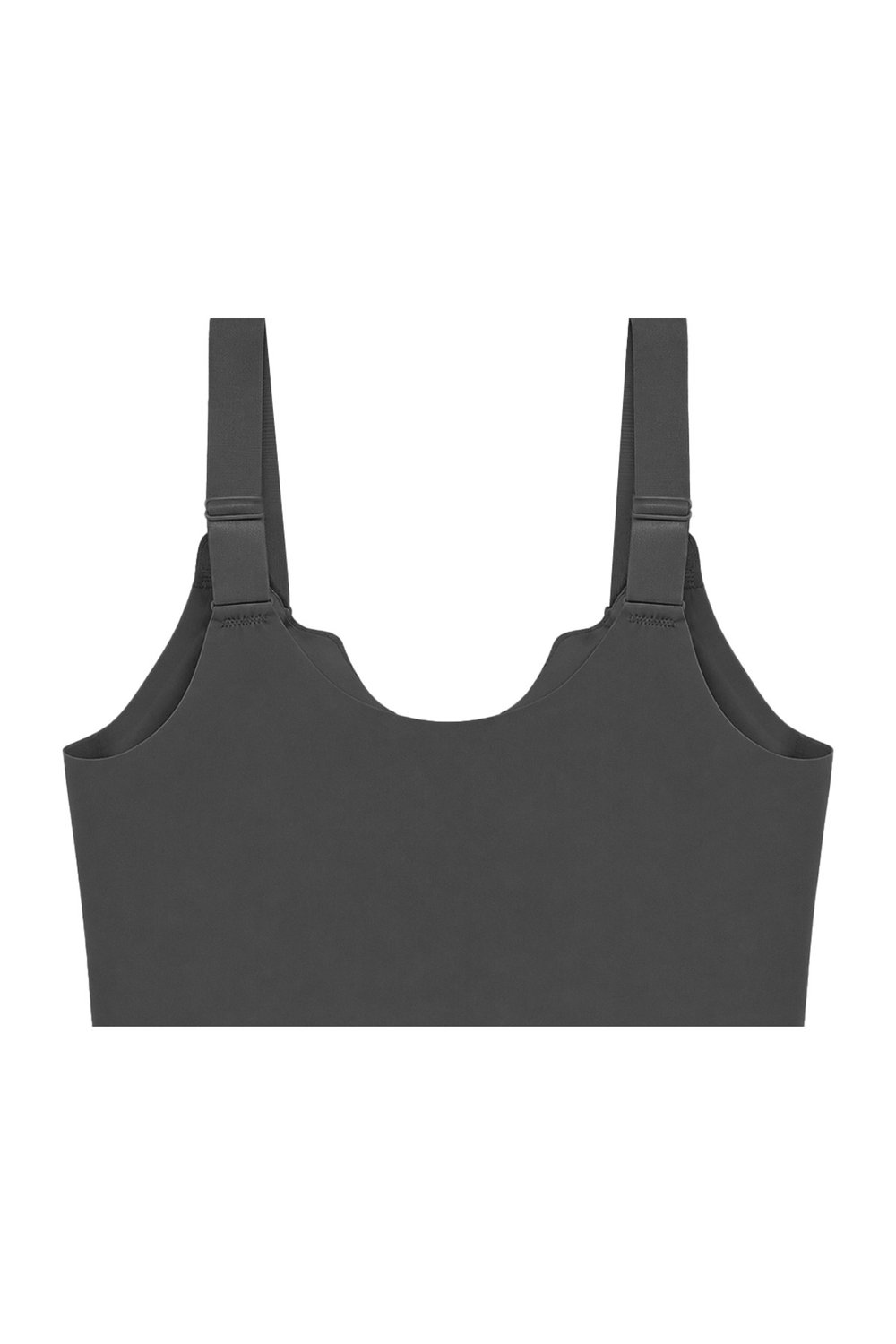 Seamless Bra - Larevia | Siyah Lazer Kesim Önden Düğmeli Tül Detaylı Kadın Sütyen