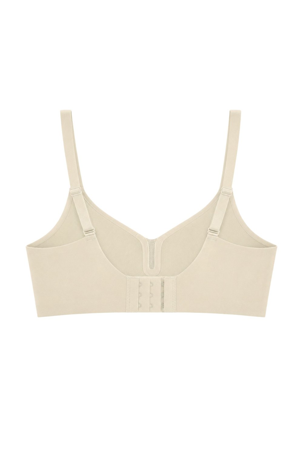 Seamless Bra - Eloria | Krem Lazer Kesim Dikişsiz Balensiz İz Bırakmayan Tül Detaylı Kadın Sütyen