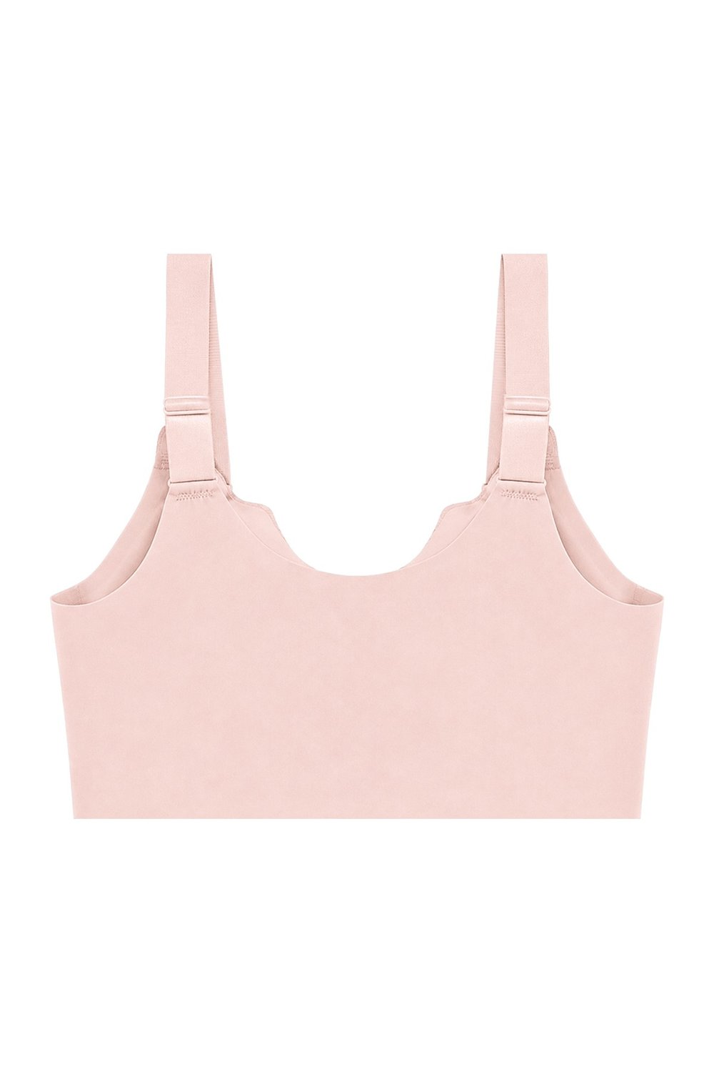 Seamless Bra - Larevia | Pudra Lazer Kesim Önden Düğmeli Tül Detaylı Kadın Sütyen