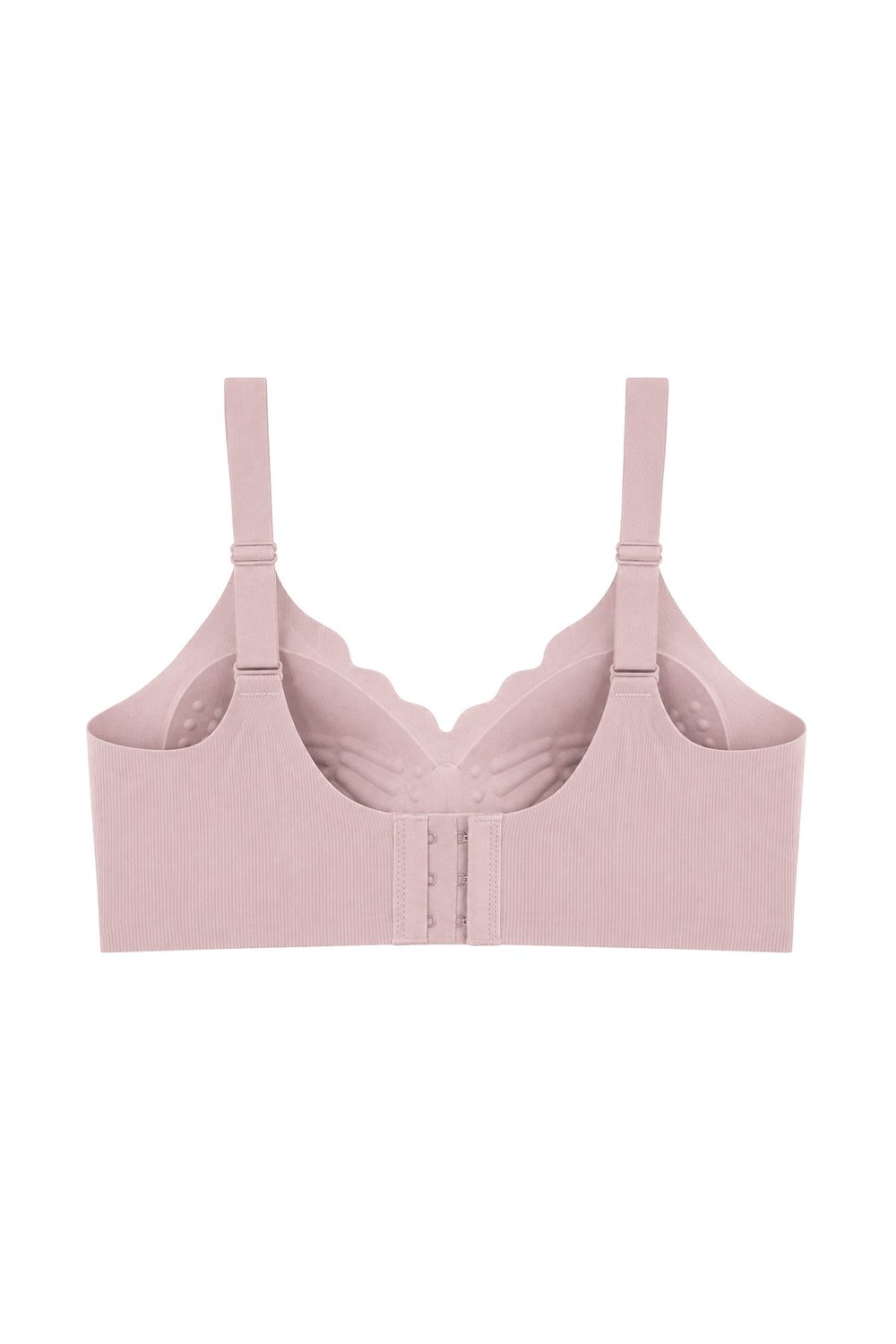 Seamless Bra - Mirena | Pudra Lazer Kesim Rib Dokulu Toparlayıcı Balensiz Kadın Sütyen